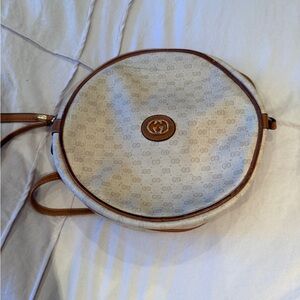 Gucci Beige and Brown Circular Canteen Bag